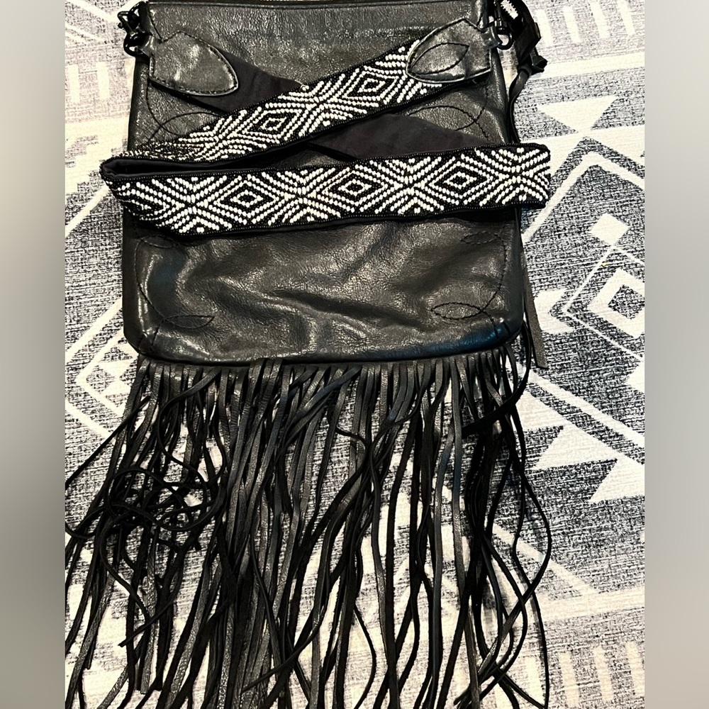 Rebecca Minkoff Jodi Flat Bag with Beaded Strap